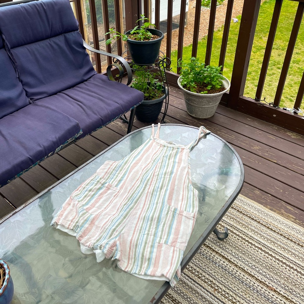 American Eagle - Striped Romper